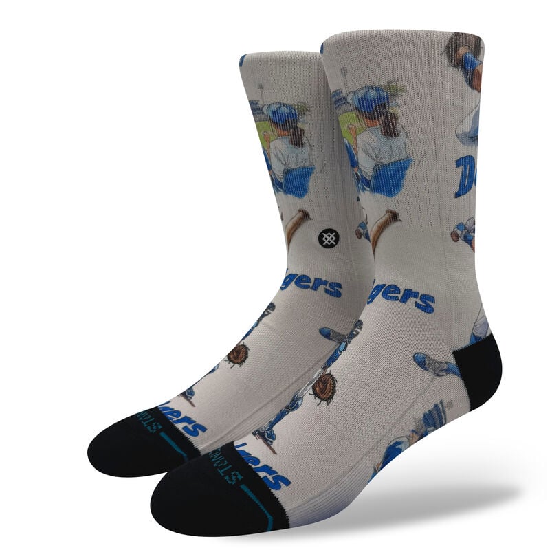 MLB Dodgers Anime Poly Crew Socks